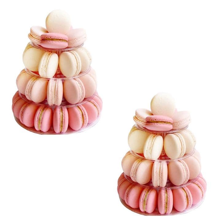 KIT 2 Torres para Macarons 4 pisos Eventos Festas Decorações TM04C