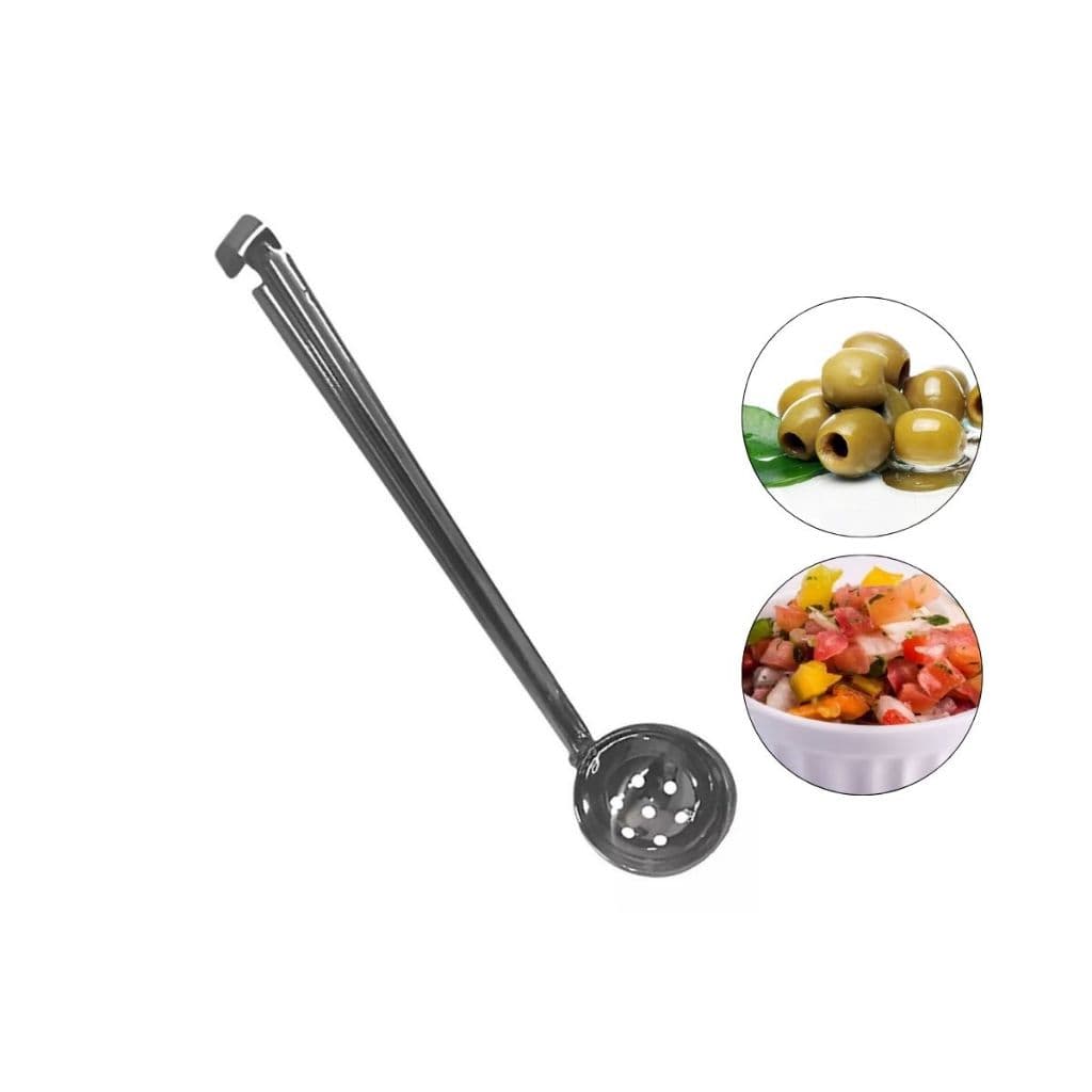 Concha Inox C/ Furos 26cm P/ Vinagretes Azeitonas Cozinha