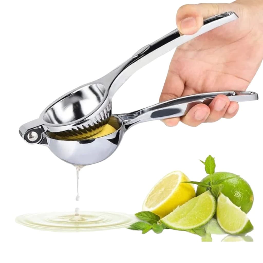 Espremedor de Limão Inox Manual - Utensílio Multiuso para Cozinha com Alta Durabilidade Natal 2024