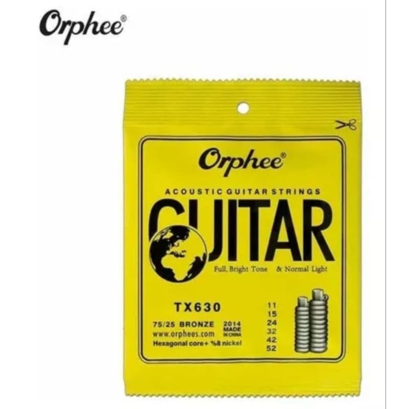 Cordas De Violão Orphee Tx630 Bronze 011 De Aço