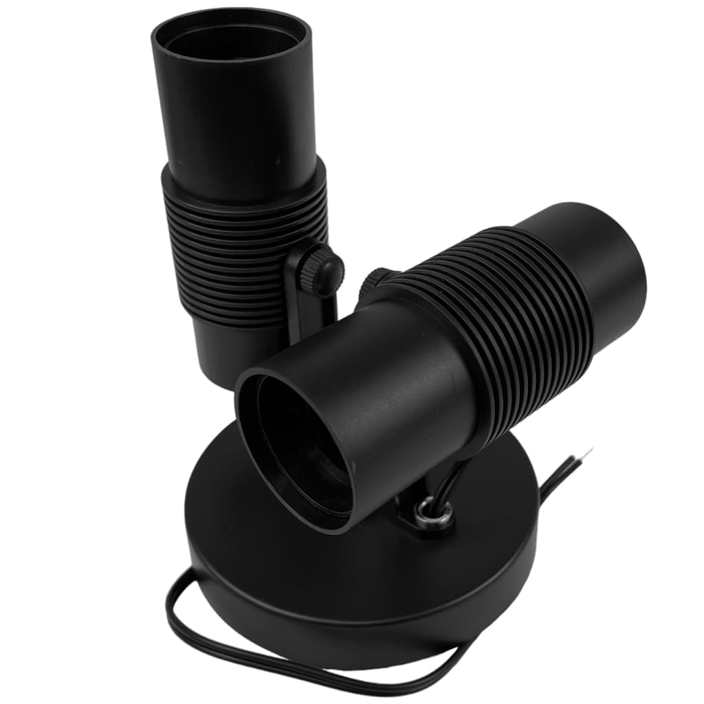 Spot Sobrepor Basic Preto Para 2 E27 Lâmpadas Bivolt Avant