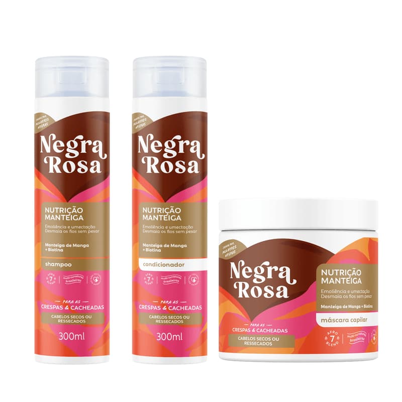 Kit Capilar Linha  Nutrição Manteiga - Negra Rosa