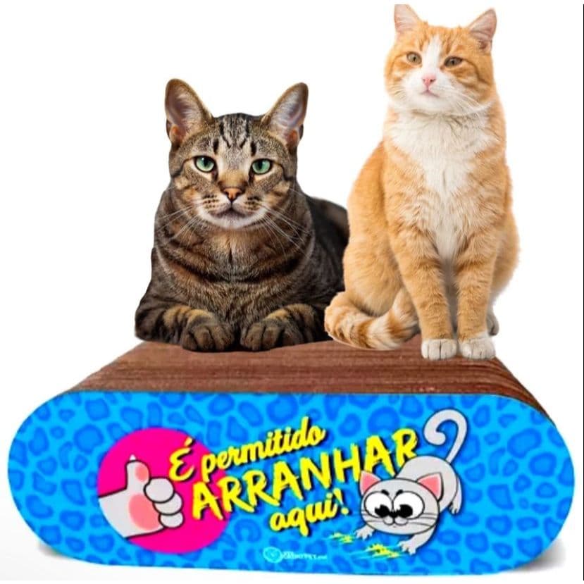 KIT 2 Arranhadores para Gatos de papelão, Alivia o Estresse!