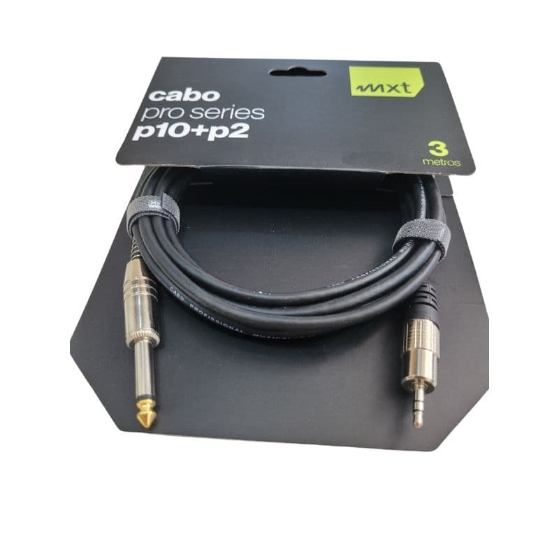 Cabo P10 + P2 Linha PRO