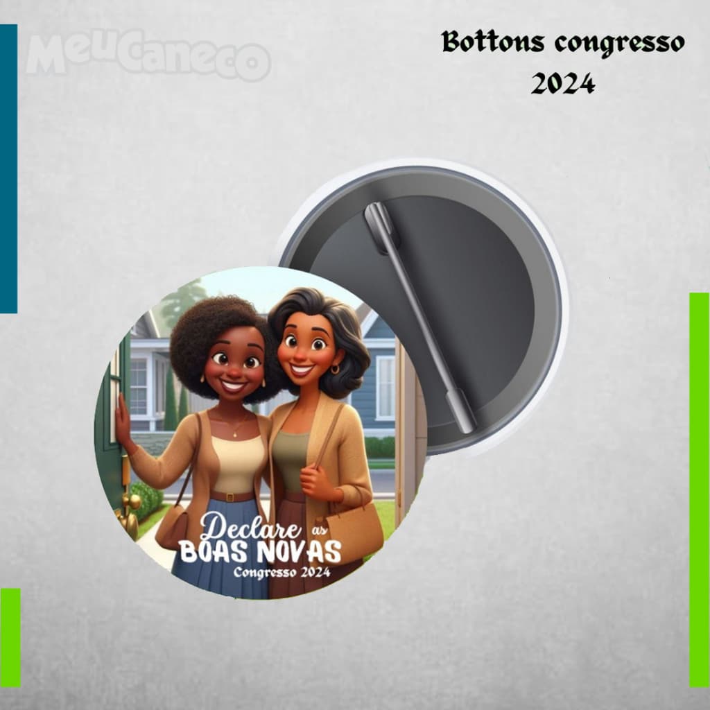 Bottons Congresso 2024 - Declare as Boas Novas JW