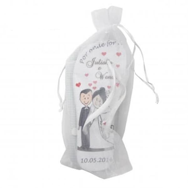 Saco Organza Branco 21x34 C/15 Unidades Para Chinelo
