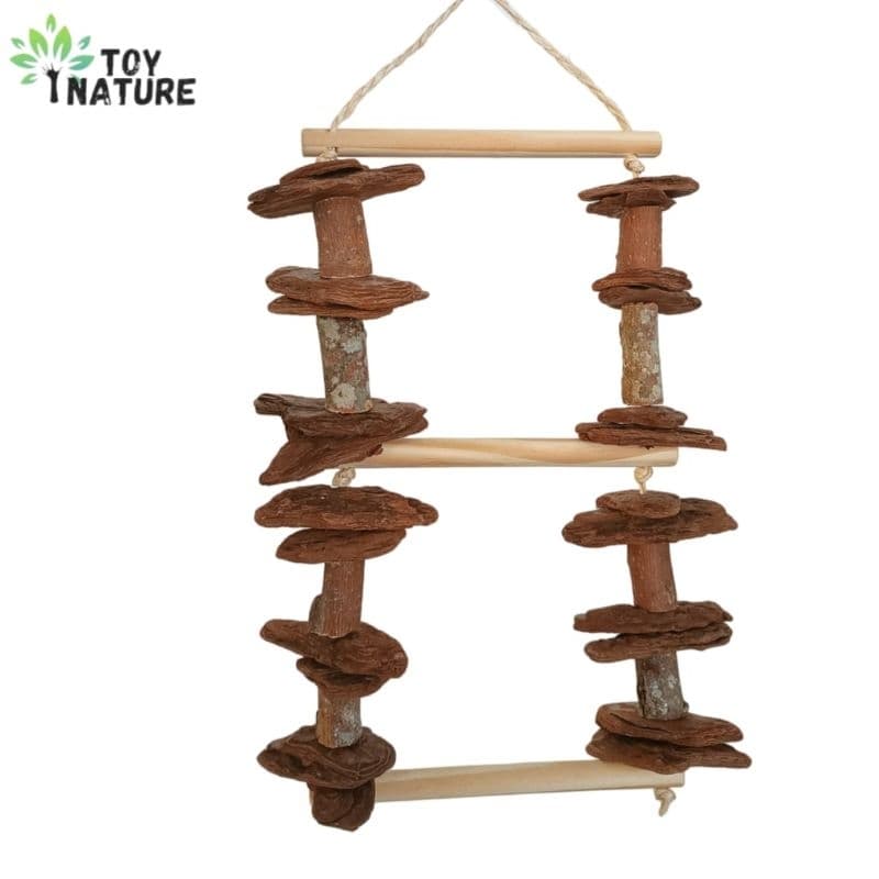 Escada Calopsita Casca de Pinus ToyNature