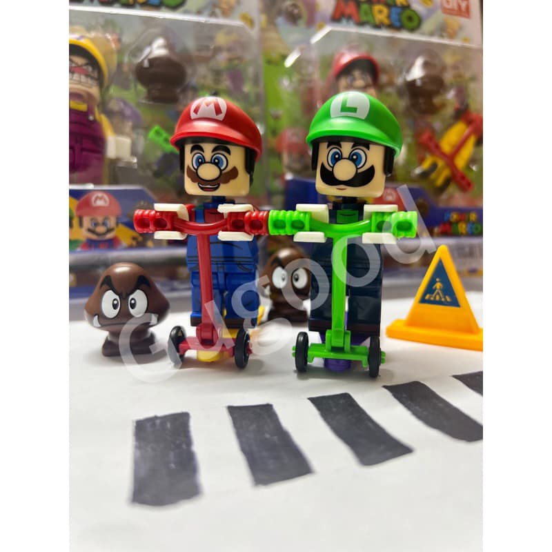 Mini lego / Boneco Mario Lego kit vermelho e verde