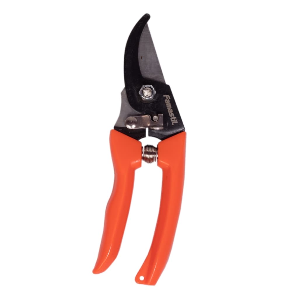 Tesoura para Poda Jardinagem Famastil 6,5” Aço Carbono Corte Preciso para Flores e Galhos Finos
