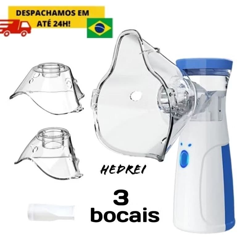 inalador nebulizador portátil ultrassonico otimizador de baixo nó para crianças e adultos