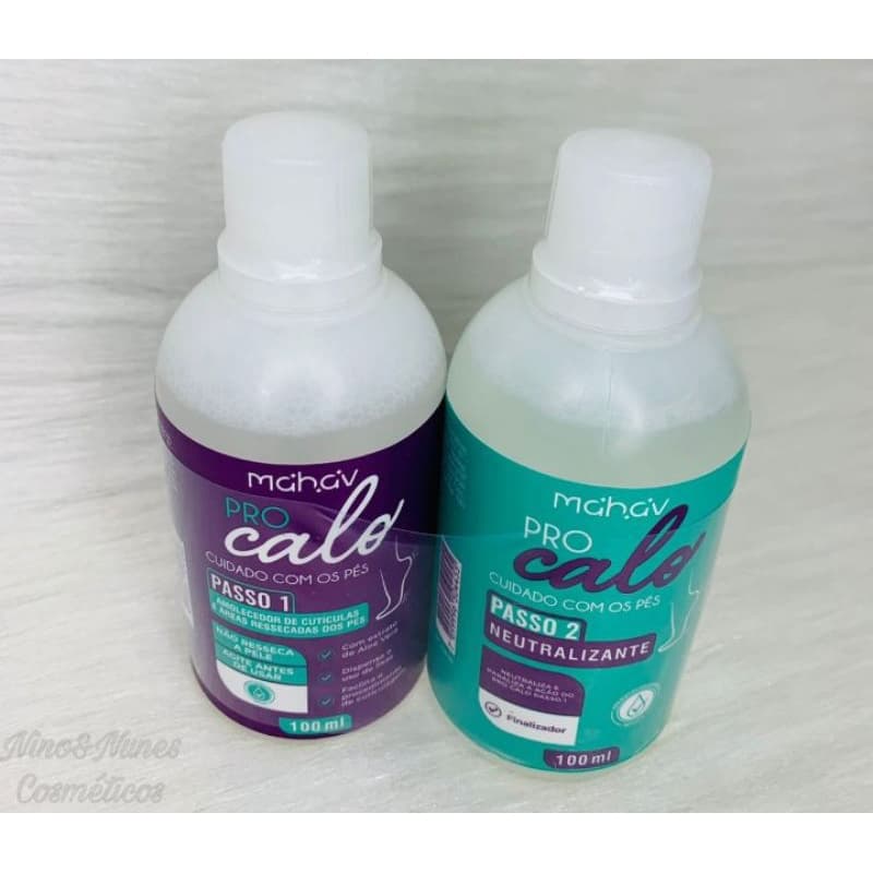 KIT PRO CALO - AMOLECEDOR DE CALOS E CUTÍCULAS 100ml + NEUTRALIZANTE MAHAV - SPA DOS PÉS