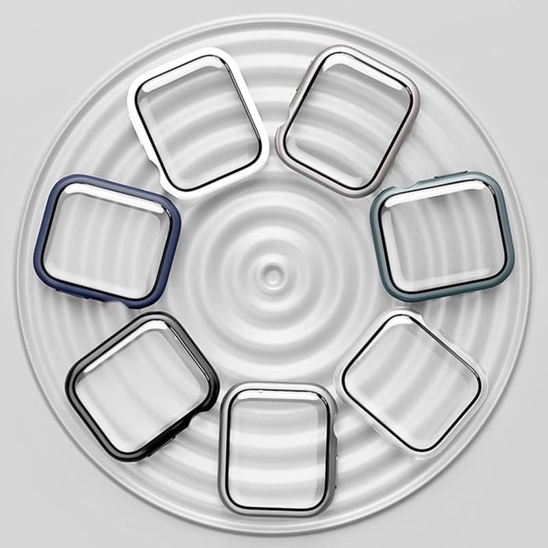 Capa Bumper Pelicula C com Vidro 3D Temperado Para Apple Watch Case 11 9 6 3 iWatch 46mm 38mm 40mm 42mm 44mm 41mm 45mm