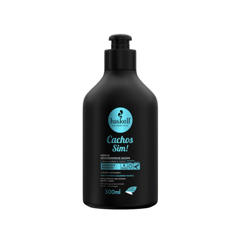 Haskell Cachos Sim Creme De Pentear Modelador Cachos 300ml