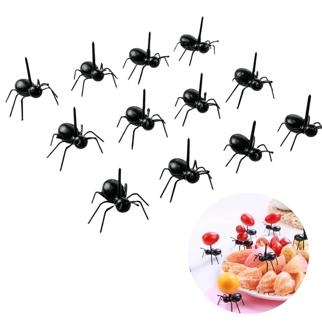 Espeto para Petisco de Formiga, Garfo Para Frutas E Petiscos Garfinho Para Frutas Queijos KIT 12 Unidades