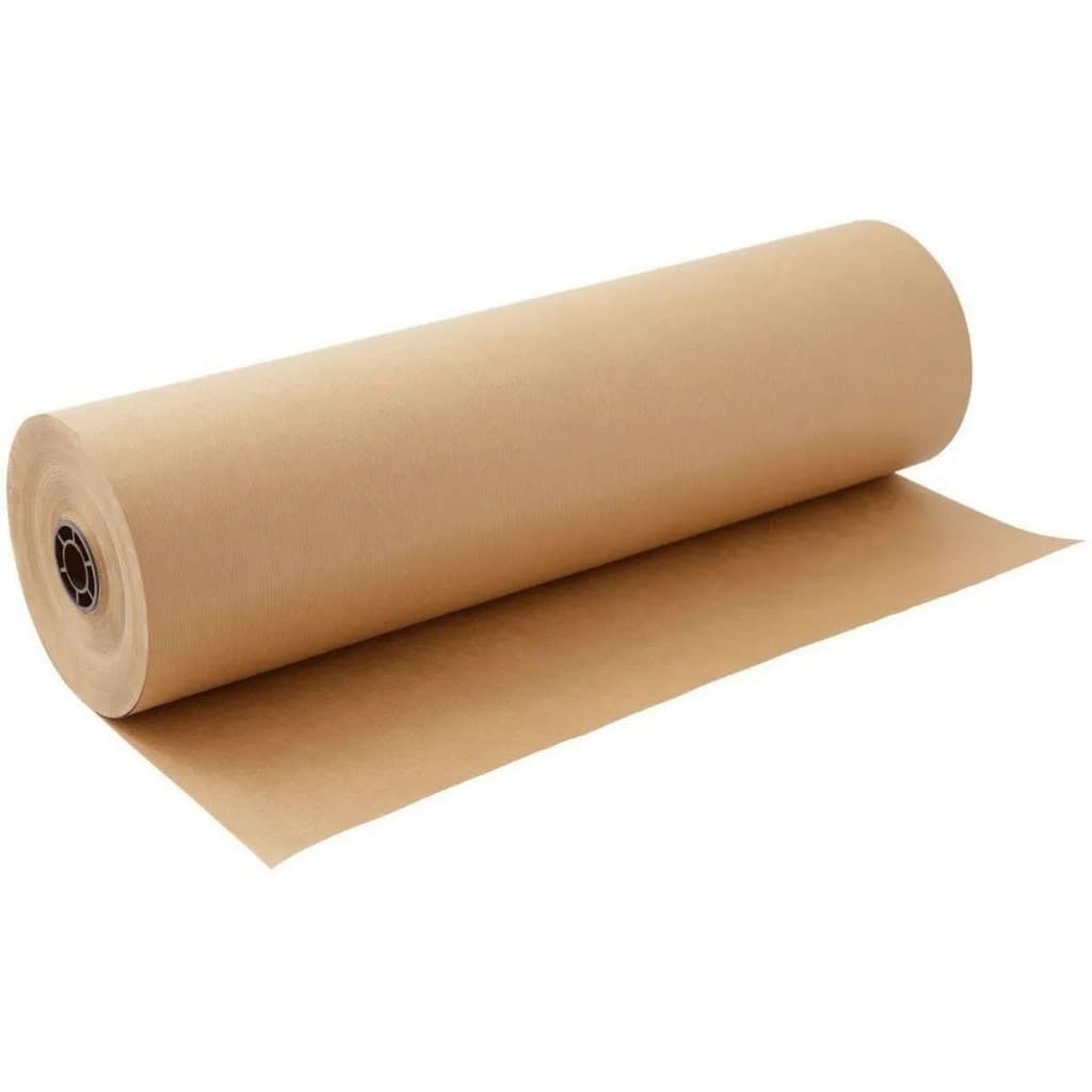 Bobina Papel Kraft 120 Cm Pardo Puro 200 Mt Monolúcido Pacote Correio
