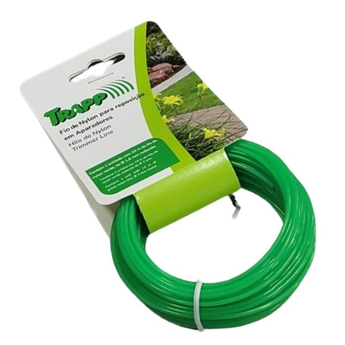 Fio de Nylon 1,8mm 15metros para aparador de grama  Trapp