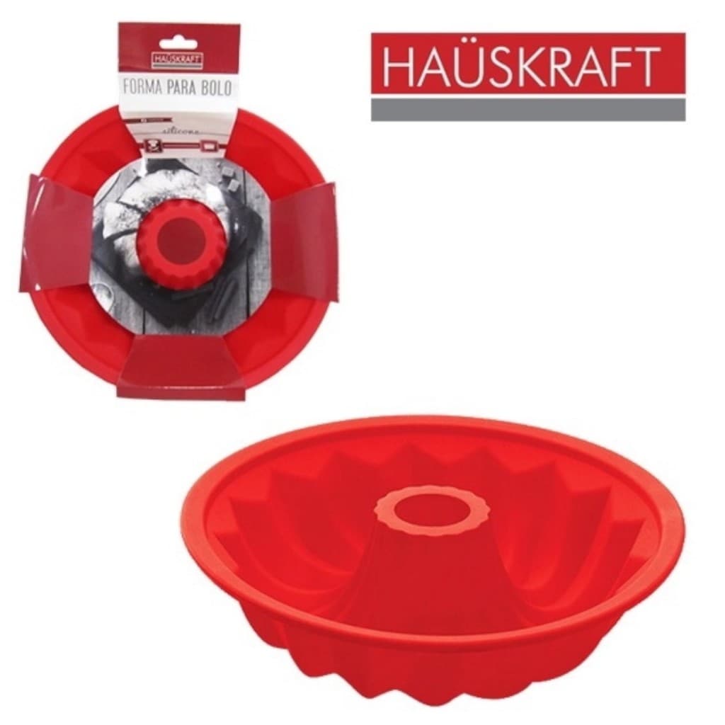 Forma Redonda Silicone Para Bolos, Pudins Ou Tortas Hauskraft
