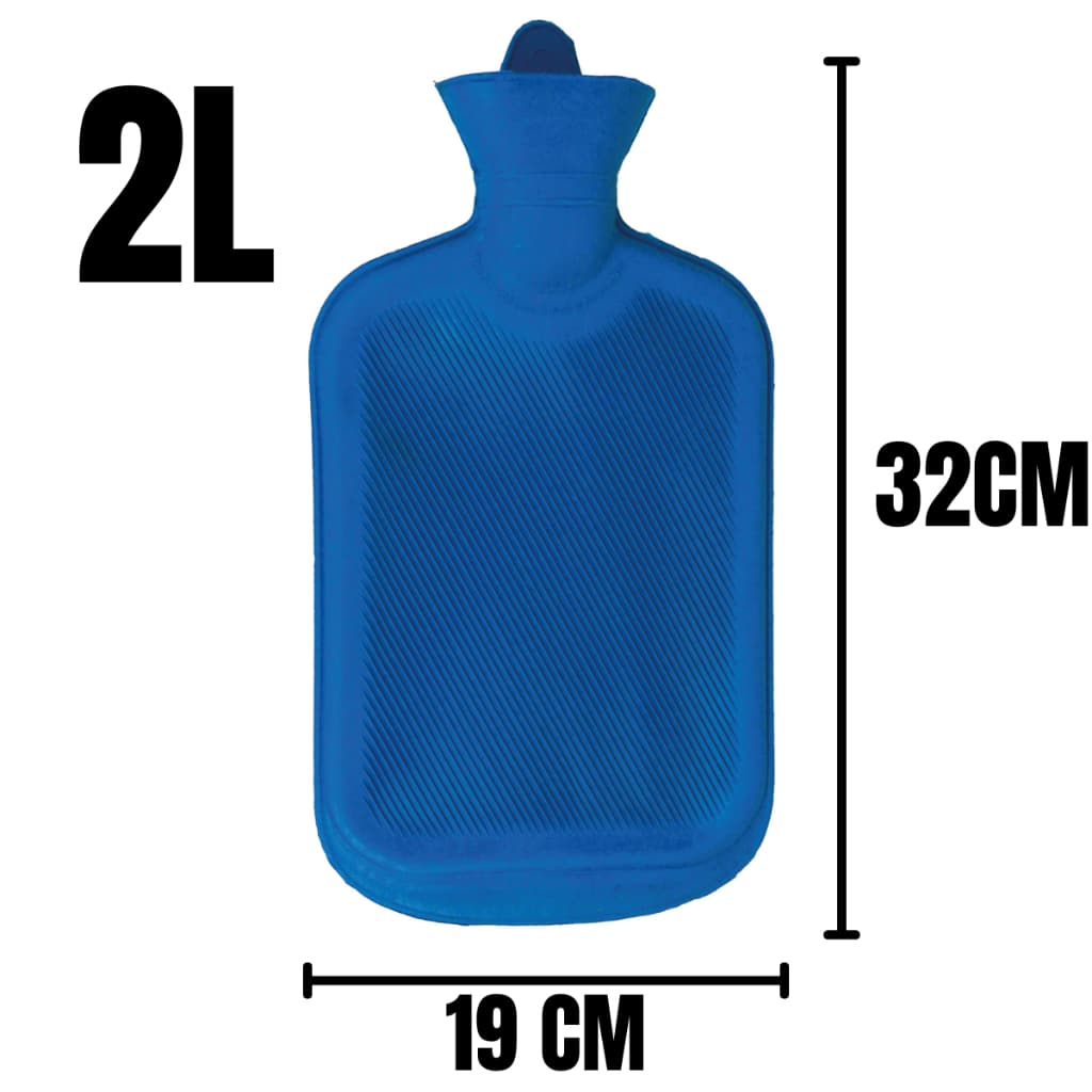 Oferta Bolsa Térmica 1,5 litros De Água Quente Compressas Aliviar Dores Emborrachada Multiuso Universal