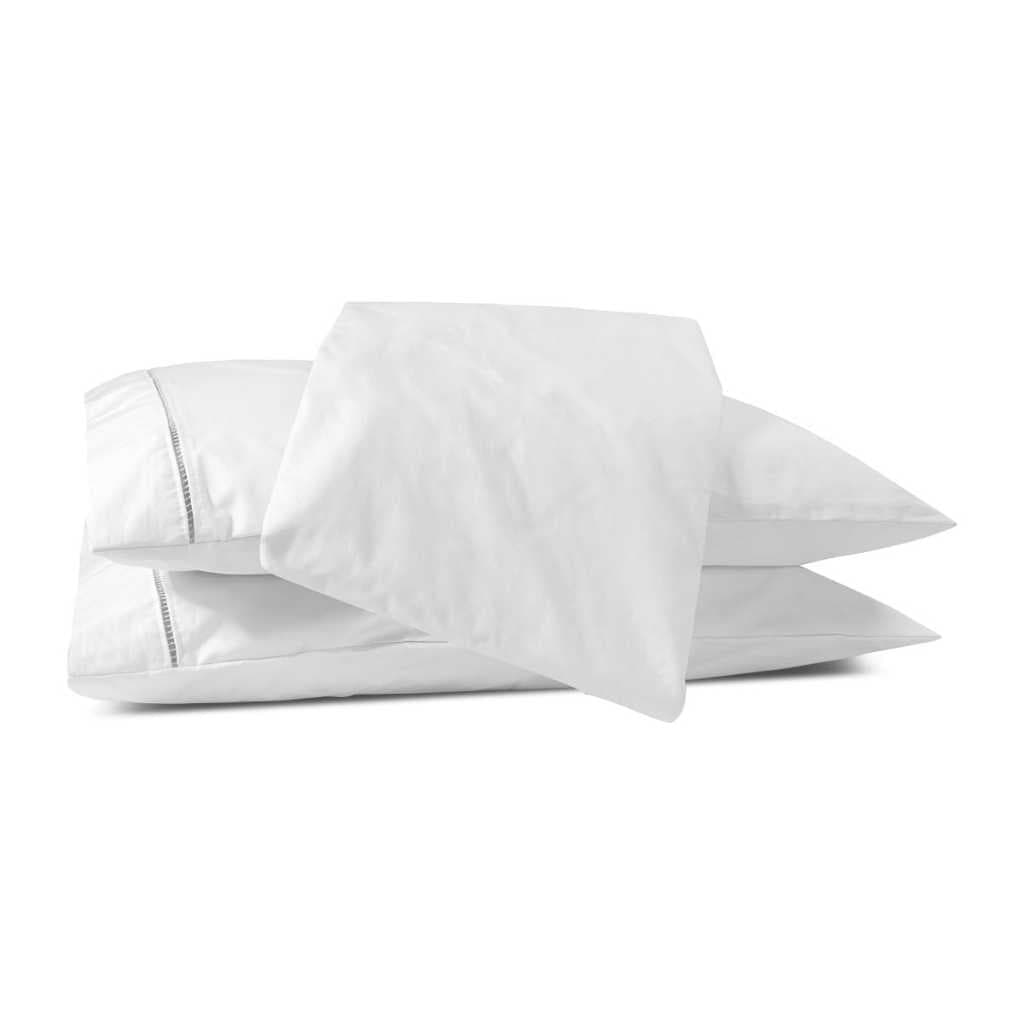 Jogo de Lençol King Size 4 Peças 100% Algodão 200 Fios com Lençol de Cobrir e Fronhas Com Ponto Palito