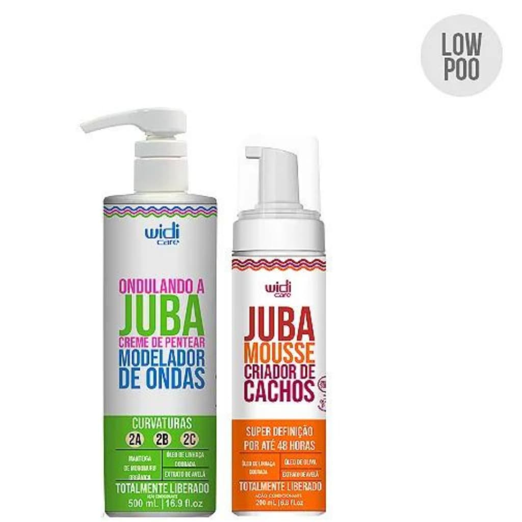 Kit Creme Pentear Ondulando A Juba  500ml + Mousse Juba 180 ml - Widi Care
