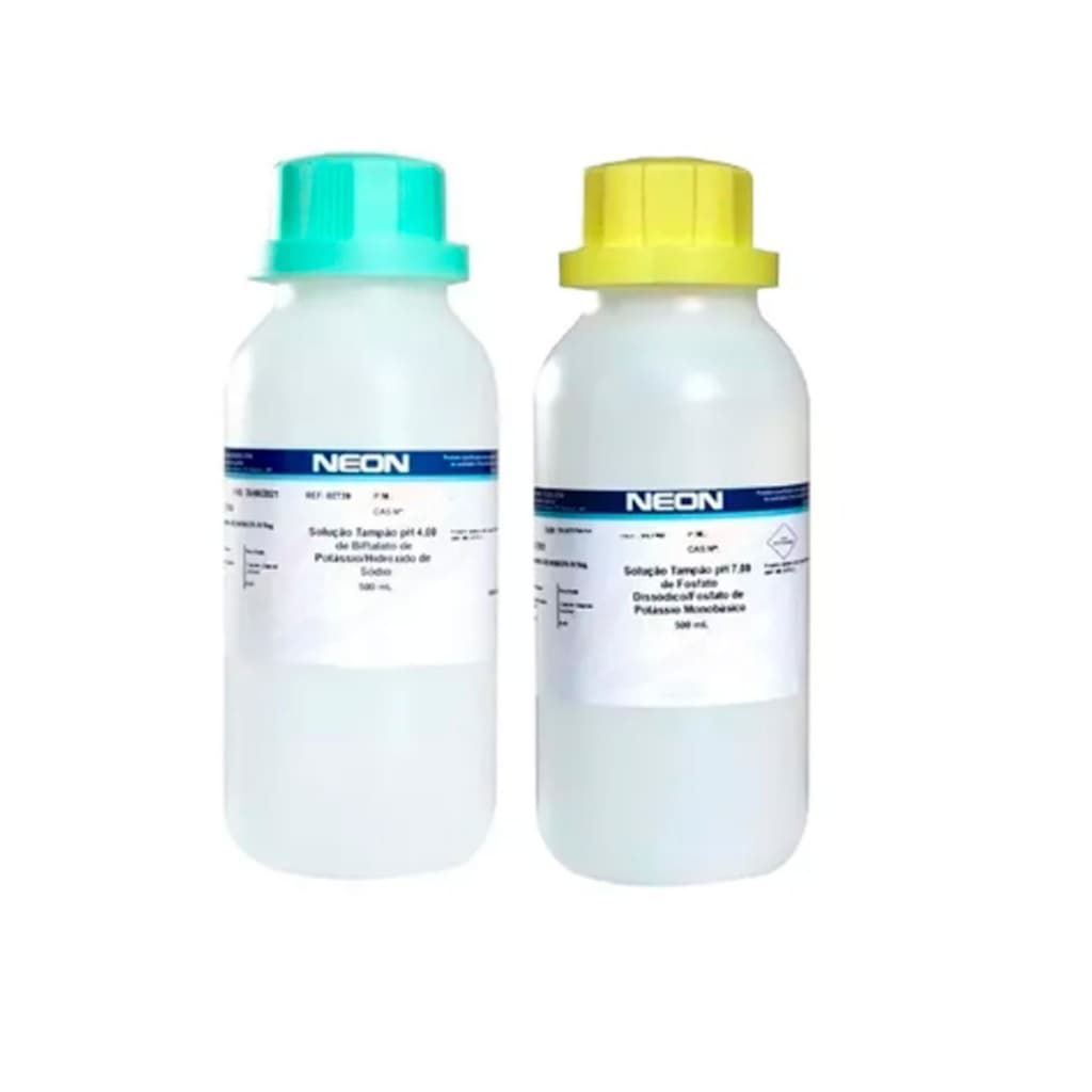 Kit Solucao Tampao Para Calibração Ph 07 e  Ph 04 500ml