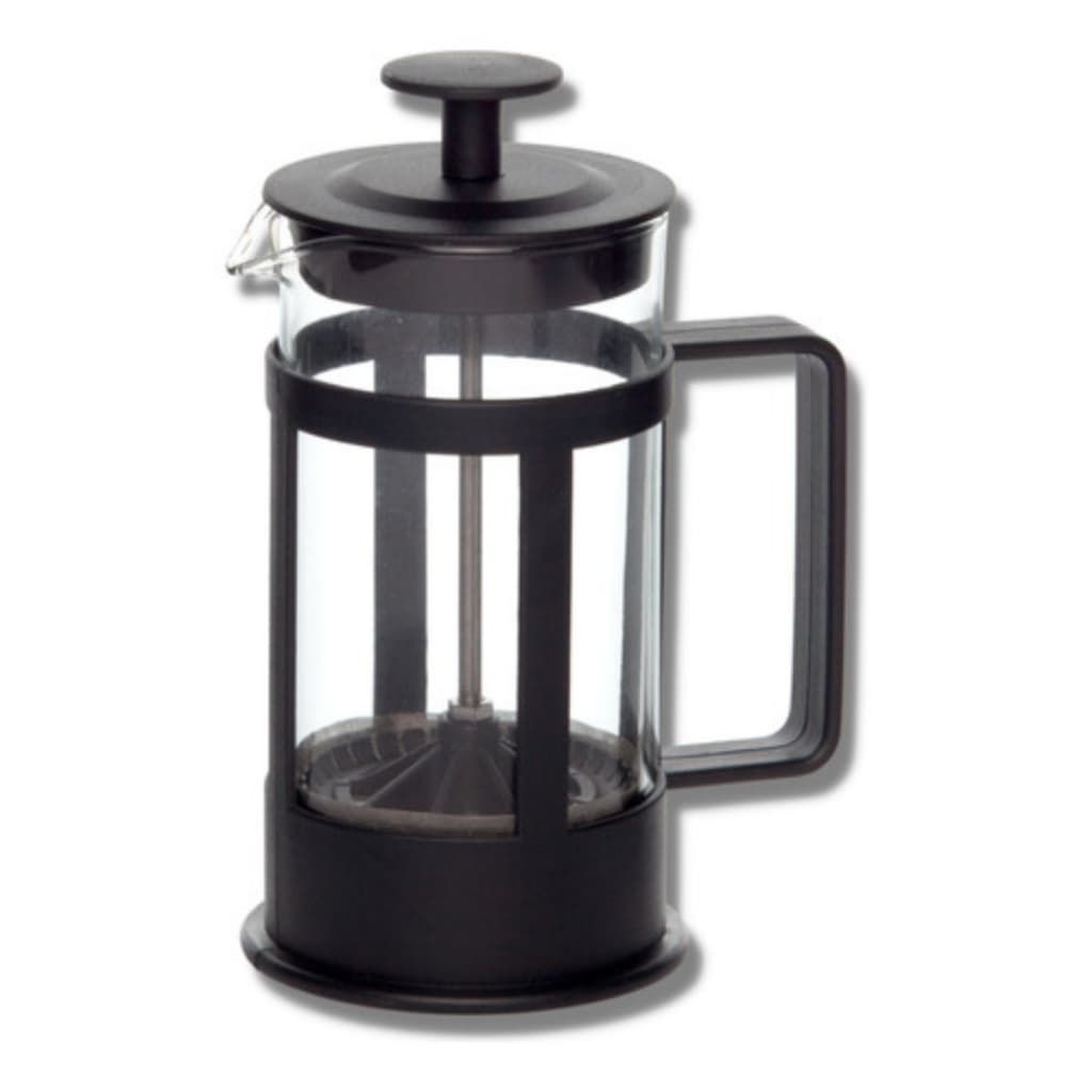 Cafeteira Prensa Francesa De Vidro Lívon Com Tampa Preta 350ml