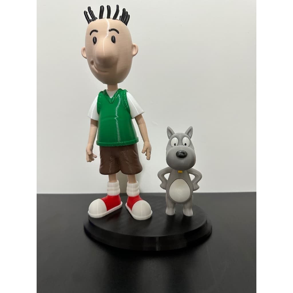 Doug Funnie com seu cachorro Costelinha