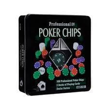 100 Fichas Poker Cassino Profissional Numeradas de plastico case lata