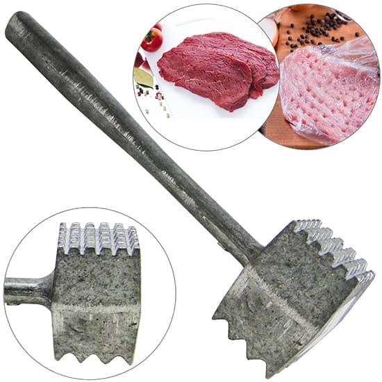 MARTELO PARA AMACIAR CARNE DE ALUMINIO INTEIRICO INJETADO  Versatilidade e Eficiência na Cozinha
