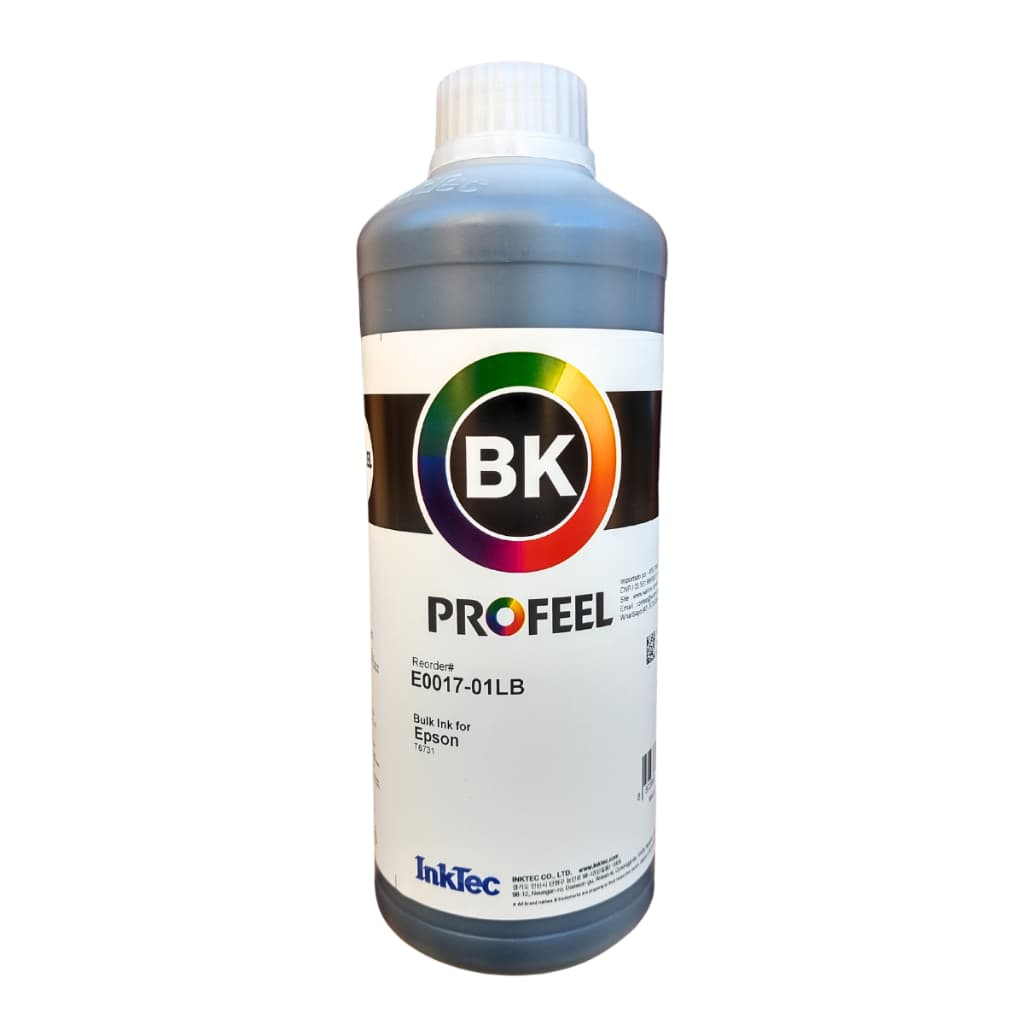 1 Litro Tinta Black Para Ep Corante Inktec Profeel Ecotanque L3250 L3150 L3110