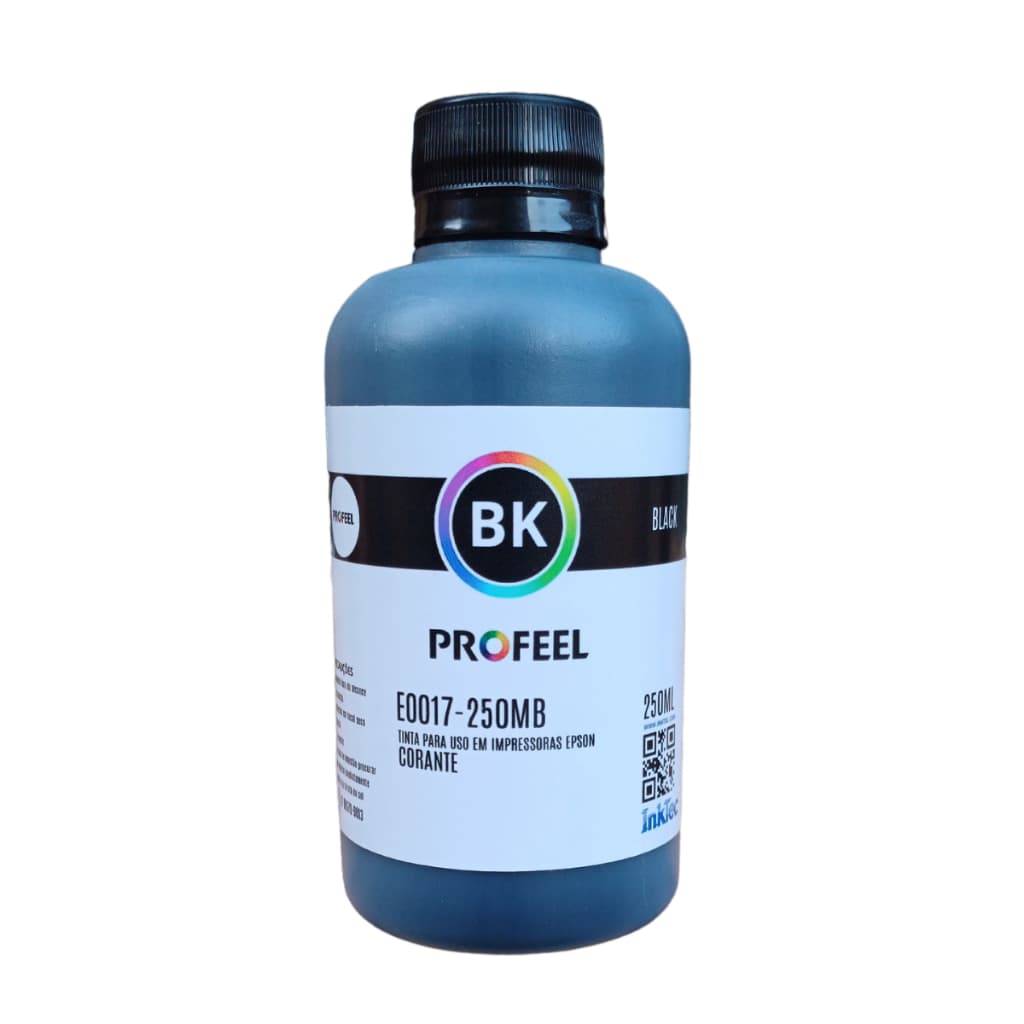 Tinta Black 250ml Compatível Com Ep Inktec Profeel Ecotanque L3150 L3250 L4150
