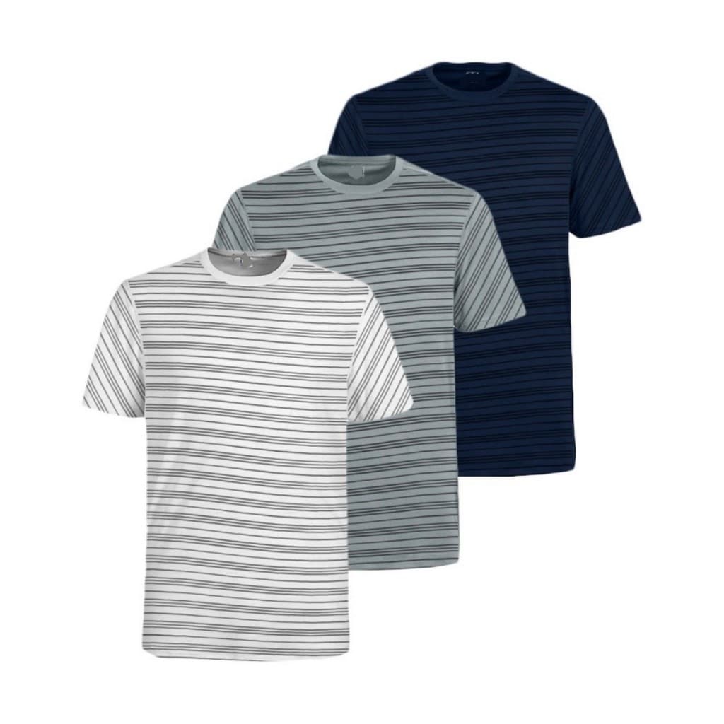 Kit 3 Camiseta Masculina Listrada