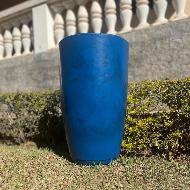 Vaso Para Plantas Decorativo De Polietileno Flores Naturais Artificiais Com Prato Decoração Elegante