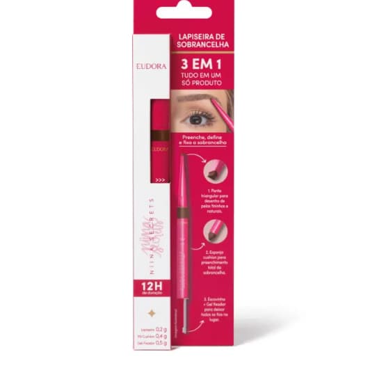 Lapiseira de Sobrancelha 3 em 1 Niina Secrets 1,1g