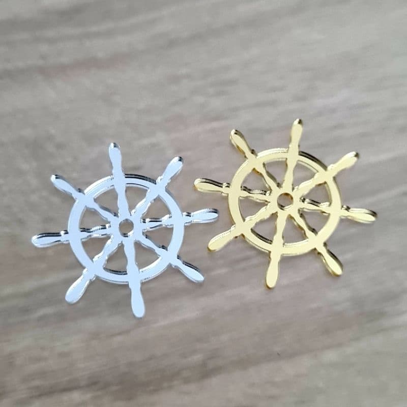 Apliques Decorativos de Acrílico Espelhado Desenho - Timão Marinheiro
