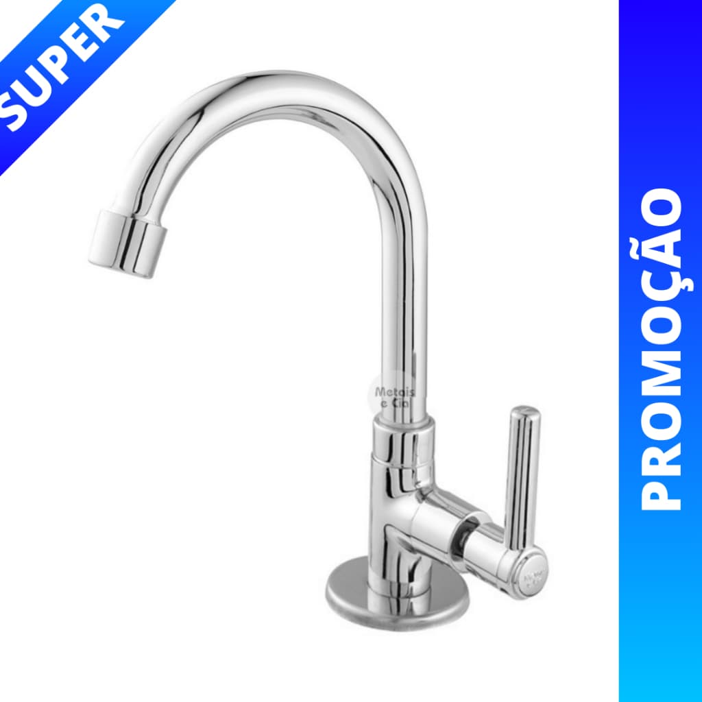 Torneira Lavatorio Bica Móvel Pia De Banheiro Lavabo Cromada 1/4 De Volta