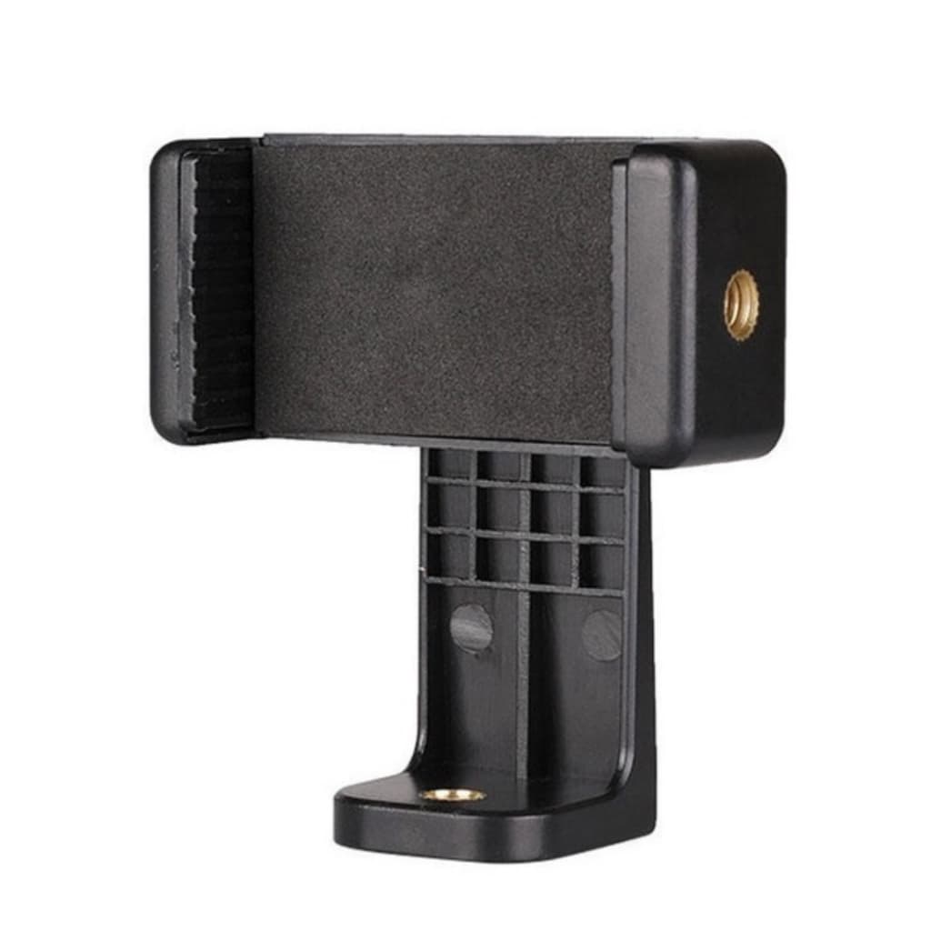 Suporte Apoio Celular Rotativo 360 + Parafuso Rosca 1/4 P/ Tripé