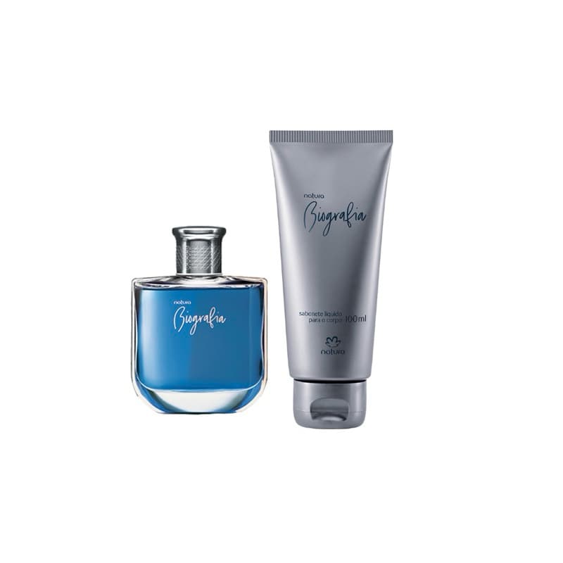 Kit Natura Biografia Masculino Miniatura 25 ml + sabonete líquido 100ml