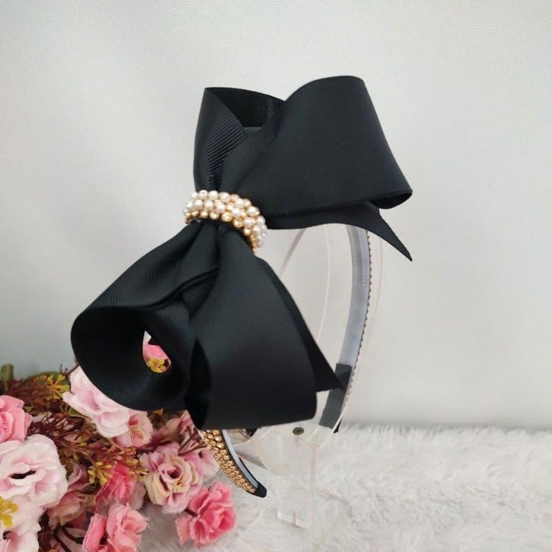 tiara arco laço boutique G luxo arco laço boutique laço boutique arco luxo