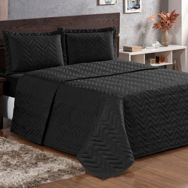 Colcha Cobre Leito King Dupla Face 3 peças Cama King Casal King Matelada Microfibra Macia Confortável Premium