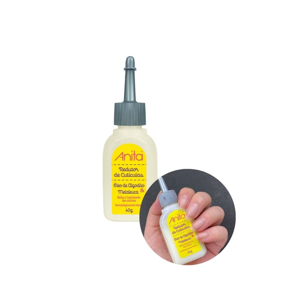 Redutor de Cutículas Óleo de Algodão e Melaleuca 40ml Anita