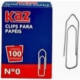 Clips Para Papéis N 0 Com 100 Unidades - Kaz