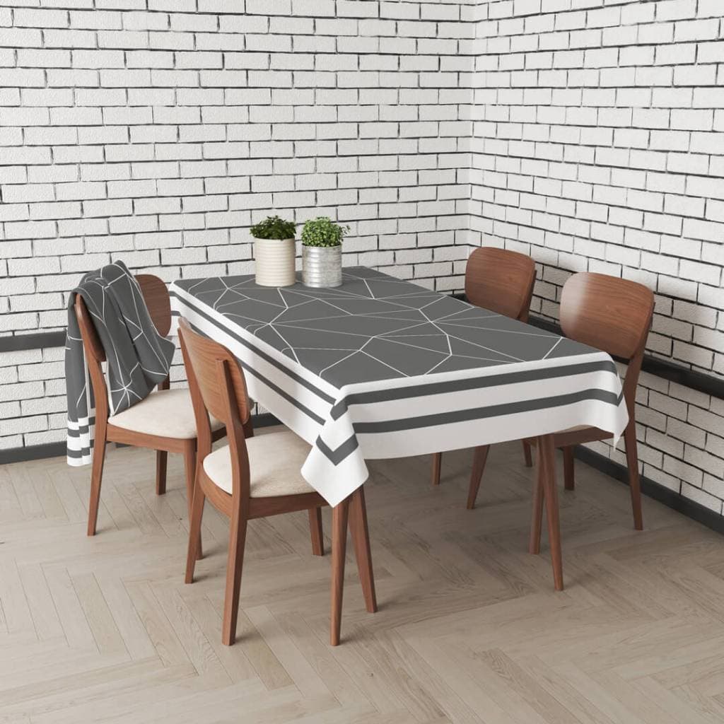 TOALHA DE MESA RETANGULAR EM TECIDO OXFORD TAMANHO 135X190CM RACHADURAS