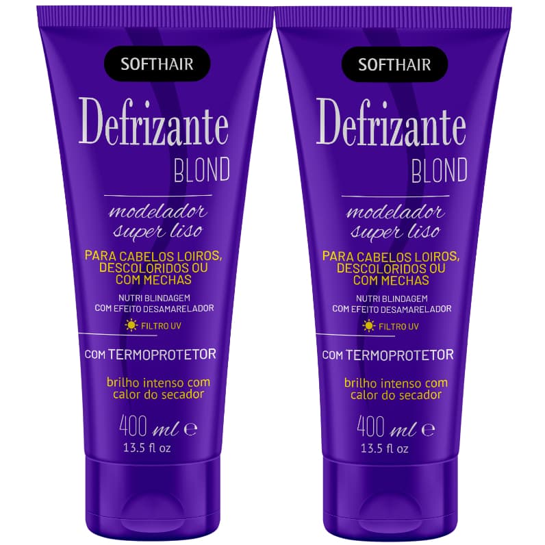 Defrizante Blond 400ml Softhair 2 Unidades
