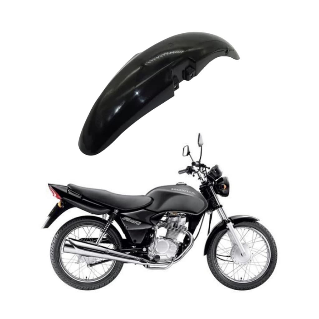 Paralama Dianteiro  CG Fan 125 Honda Preto Injetado 2009 até 2013