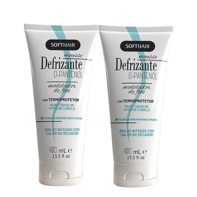 Defrizante D - Pantenol 400ml Softhair 2 Unidades