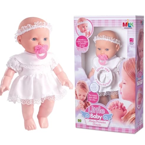 Boneca Little Baby Minha Primeira Oração - Reza O Pai Nosso