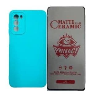 Capa Capinha Silicone Colorida Aveludada + Cerâmica Privacidade Para Note7/Note8/Note 8 pro/Note9/Note 9s/Note 10(4g)/Note 10 (5g)/Note11 4g/Note 11 5g/Note 11 Pro