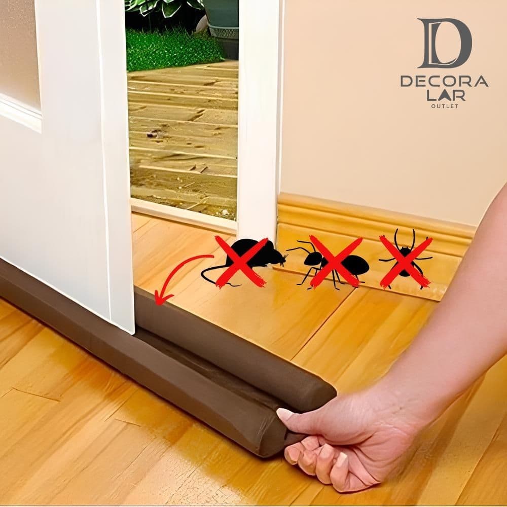 Vedação De Porta Bordas Duplo Para Não Entra Bicho Vedapó 80