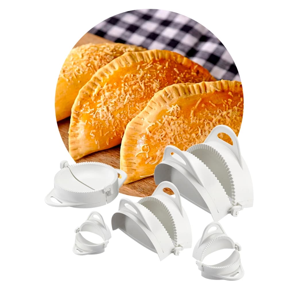 Kit 5 Peças Formas Forminhas Mini Pastel Gyoza Risoli Fogazza